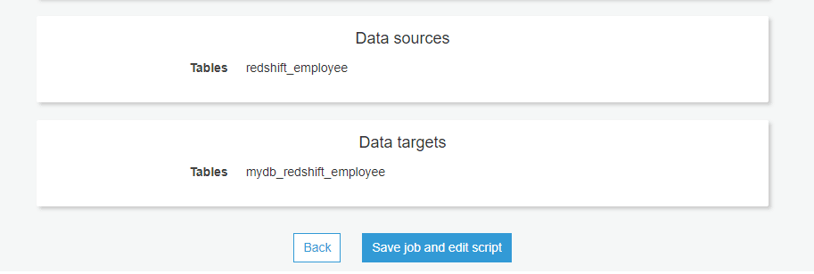 Data Sources and Data Targets in Redshift